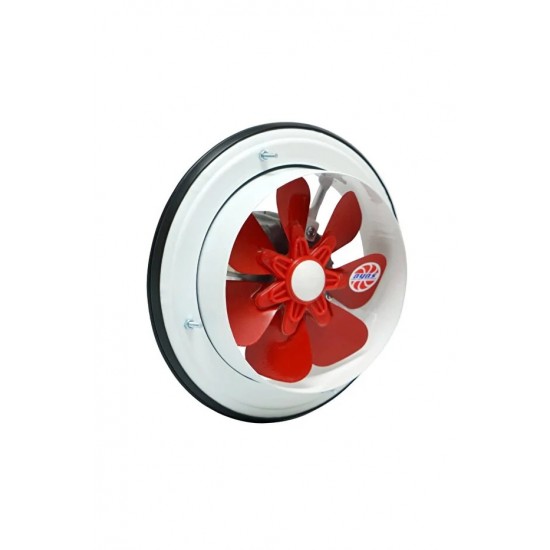 AYAS 16 Cm Çapında Bta-160-4k-m 1500 D/d 220 230 Volt Monofaze Baca Tipi Aspiratör Fan