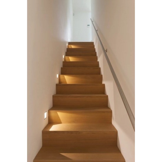 ECONA 5 Watt Gün Işığı, Siyah Kasa,plastik, Radar Sensörlü Merdiven, Basamak, Koridor, Hol, Antre Armatürü, Led Armatür 3000k