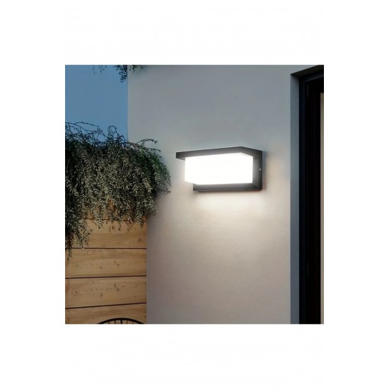 ECONA 18W Beyaz Işık 6500k Dış Mekan Dekoratif Led Duvar Aplik ECN-21344B
