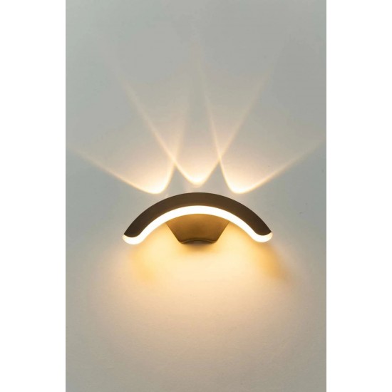 ECONA 12 Watt Gün Işığı Modern Tasarım Led Aplik, Kapı Giriş Apliği, Bahçe, Balkon, Salon, Teras, Kamelya Armatürü ENC-4070