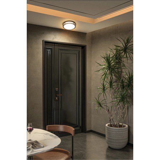 ECONA 24 Watt Gün Işığı Ledli Modern Tavan Armatürü, Balkon, Teras Armatürü, Banyo Duvar Tavan Armatürü ECN-1950