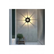 ECONA 7 Watt Gün Işığı Ledli Yaprak Işık Desenli Dekoratif İç ve Dış Mekan Aplik, Modern Tasarım Armatür ECN-4076