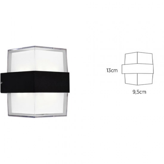 ECONA 10 Watt Gün Işığı 3000K Ledli Bahçe Dış Mekan Aplik Armatürü, Modern Tasarım Bahçe Apliği ECN-21330 ECONA 10 Watt Gün Işığı 3000K Ledli Bahçe Dış Mekan Aplik Armatürü, Modern Tasarım Bahçe Apliği ECN-21330