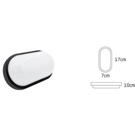 ECONA 20 Watt Gün Işığı Siyah Kasa Balkon Lambası Teras Lambası Oval Duvar Lambası Banyo Lambası Tavan Lambası ECN-5015g ECONA 20 Watt Gün Işığı Siyah Kasa Balkon Lambası Teras Lambası Oval Duvar Lambası Banyo Lambası Tavan Lambası ECN-5015g