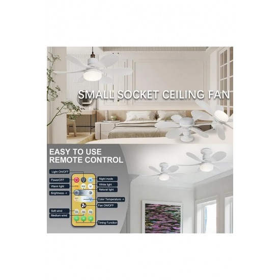 Helios Daisy Fan Led 50w Kumandalı Işıklı Vantilatör hs-9302