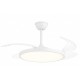 Helios Castor 95w Gizli Kanat Aydınlatmalı Uzaktan Kumandalı 3 Renk Fonksiyonlu Dekoratif Tavan Vantilatörü Hs-9310 Beyaz
