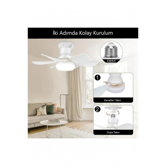 Cata Lodos Fan Led 62w Kumandalı Işıklı Vantilatör Ct-1154