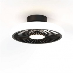 Fujiled Uzaktan Kumandalı Led'li Tavan Vantilatörü Motor Dc 30w Led 55w 2700k-5000k Beyaz-Siyah
