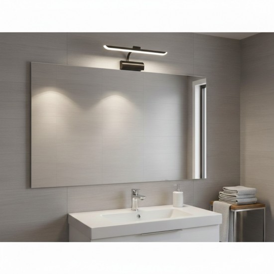 Helios 7w 4200k Ilık Beyaz Fülüt Aplik Armatür Saray Siyah Kasa Hs 2608