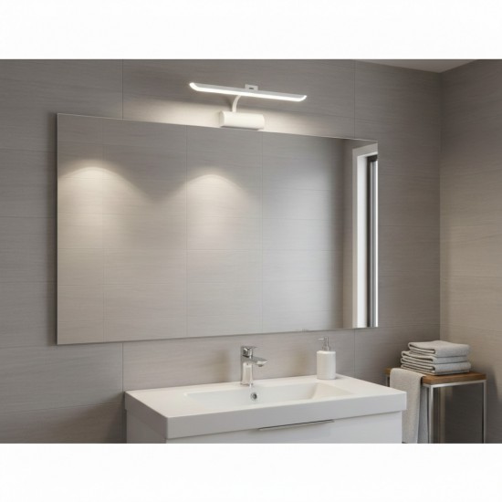 Helios 7w 4200k Ilık Beyaz Fülüt Aplik Armatür Saray Beyaz Kasa Hs 2609