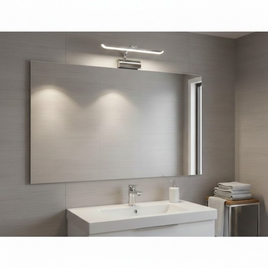 Helios 7w 4200k Ilık Beyaz Fülüt Aplik Armatür Saray Krom Kasa Hs 2610