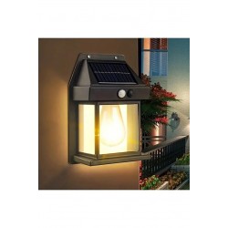 Helios 10w Güneş Enerjili Bahçe Led Ampul Hareket Sensörlü Bahçe Led Su Geçirmez 3 Mod'lu Solar Led