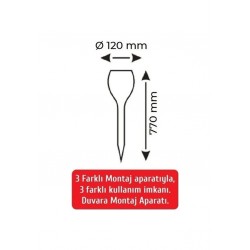 Helios Hs 4020 15 Watt Solar Kazıklı Ve Duvar Meşale Efekt Ip44