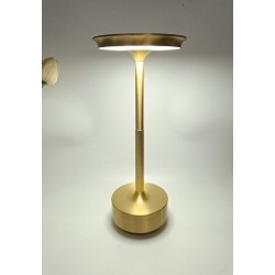 Helios Şarjlı Ledli Dokunmatik 3 Renk Fonksiyonlu Dekoratif Masa Lambası Gold Kasa Hs8130