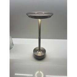 Helios Şarjlı Ledli Dokunmatik 3 Renk Fonksiyonlu Dekoratif Masa Lambası Silver Kasa Hs8130