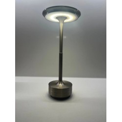 Helios Şarjlı Ledli Dokunmatik 3 Renk Fonksiyonlu Dekoratif Masa Lambası Silver Kasa Hs8130