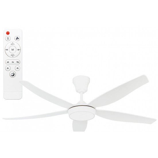 Helios Rigel 85w Ledli Uzaktan Kumandalı Dekoratif Tavan Vantilatörü Hs-9306 Beyaz