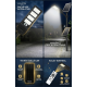 Helios 400w Solar Güneş Enerjili Bahçe Sokak Aydınlatma Lambası Ip65 Hs3866