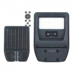 Helios Hs 3863 100 W Hareket Sensörlü Kumandalı Solar Sokak Lambası Beyaz Işık