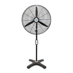 Hims HEF-AK650 190W 65 cm Siyah 3 Kanat Kumandalı Sanayi Tipi Ayaklı Vantilatör