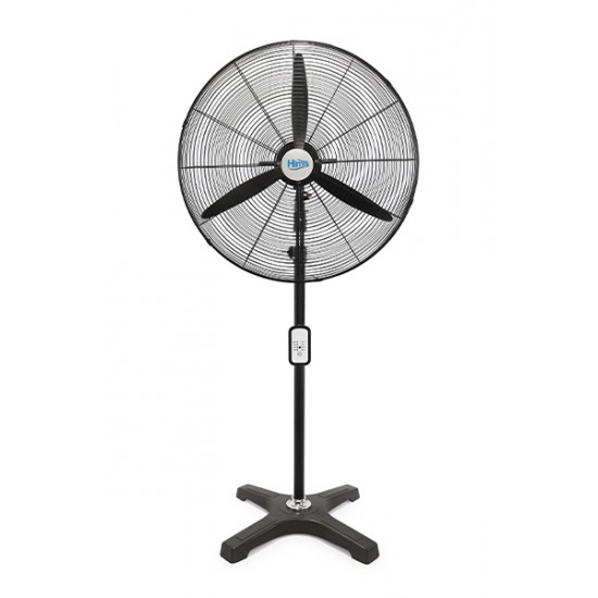 Hims HEF-AK650 190W 65 cm Siyah 3 Kanat Kumandalı Sanayi Tipi Ayaklı Vantilatör