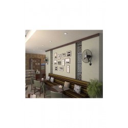 Hims HEF-D650 190W 26 inç Siyah Alüminyum 3 Kanatlı Sanayi Tipi Duvar Vantilatörü