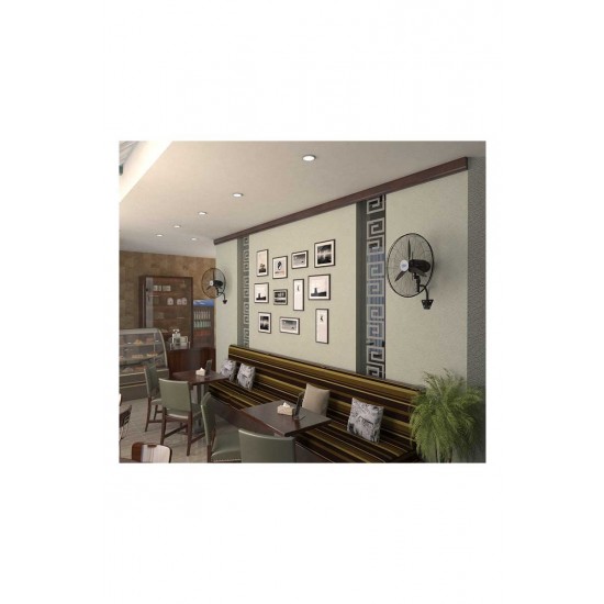 Hims HEF-D650 190W 26 inç Siyah Alüminyum 3 Kanatlı Sanayi Tipi Duvar Vantilatörü