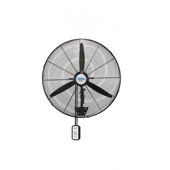 Hims HEF-DK750 210W 75 cm Siyah 3 Kanat Kumandalı Sanayi Tipi Duvar Vantilatörü