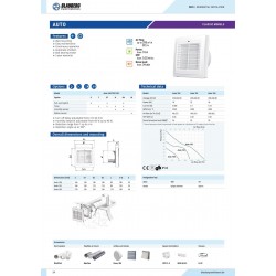Blauberg Auto150 Otomatik Panjurlu Dekoratif Banyo Tuvalet Havalandırma Fanı 295m3