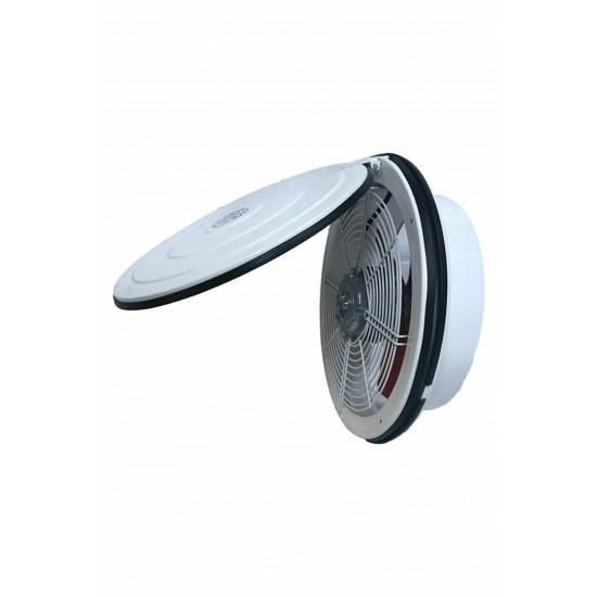 Modern Teknik 16 cm Kapaklı Cam/Duvar Tipi Havalandırma Fanı 180m3 Mtk16