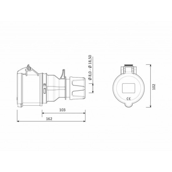 Bemis 5*32a Cee Norm Trifaze Uzatma Prizi BC1-3505-2312