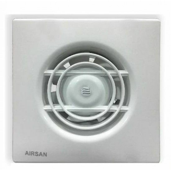 Airsan 100lük Sessiz Dekoratif, Plastik Banyo Fanı / Aspiratörü 100 M³/h