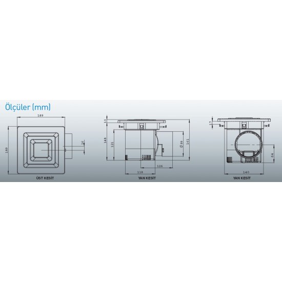 Aircol Summer Sessiz Tavan Tipi Fan 100m3
