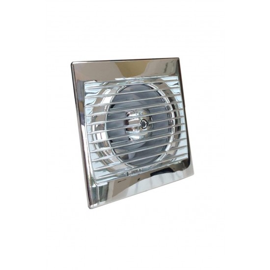 Aircol 200 Krom Dekoratif Banyo Tuvalet Havalandırma Fanı 350m3