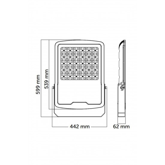 İnoled Elegant 400w Led Projektör 40000 Lümen 6500K Beyaz Işık