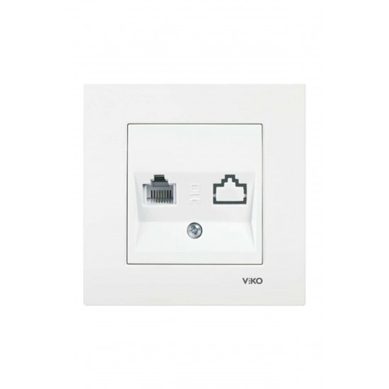 Viko Karre Nümeris Telefon Prizi - Çerçeveli