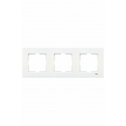 Viko Karre Üçlü Çerçeve Beyaz