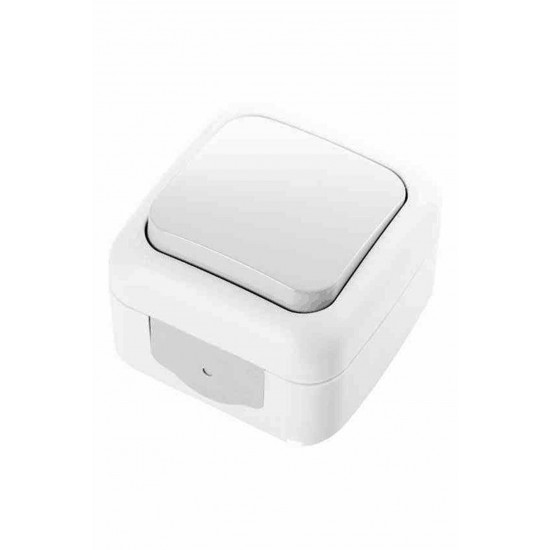 Viko Palmiye Sıva Üstü Anahtar Beyaz