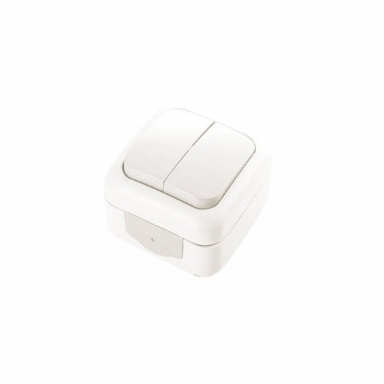 Viko Palmiye Sıva Üstü Komütatör Beyaz