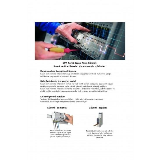 Siemens 3*25A  30mA  400V (3 Faz+Nötr) Kaçak Akım Koruma Rölesi