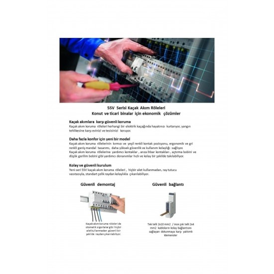 Siemens 5SV4644-0 3*40a 300ma Kaçak Akım Rölesi