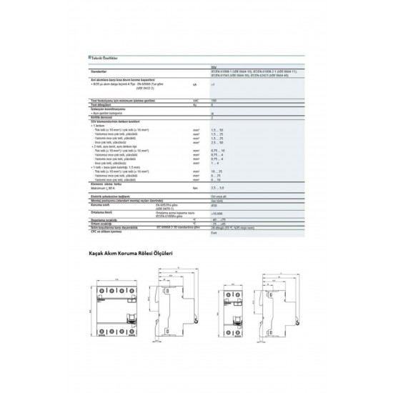 Siemens 3*40 Kaçak Akım Rölesi 30 Ma