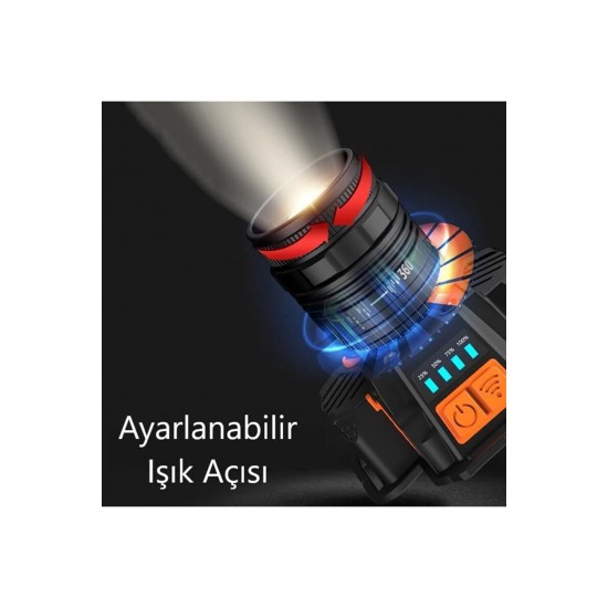 YCL 10 W 3 Modlu Şarjlı Powerbank Özellikli Kafa Lambası - YIS-205 YIS-205B