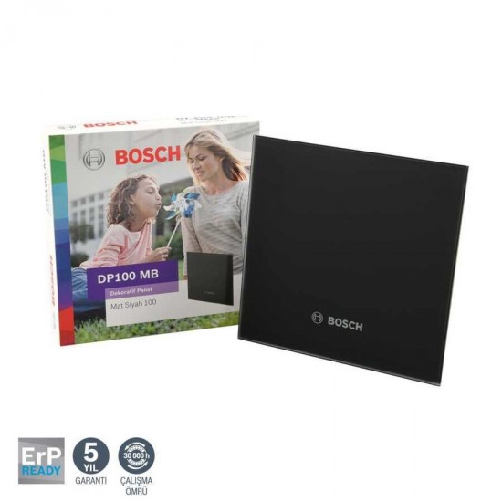 BOSCH F1700 WS DP125 Mat Siyah Sessiz Banyo Aspiratörü-Fanı 145m3h