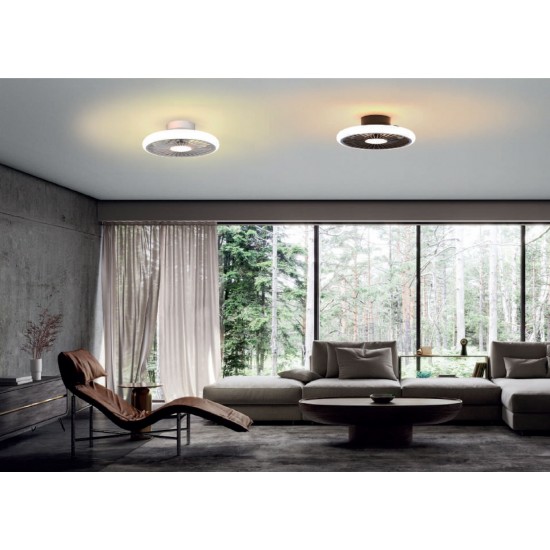 Fujiled Uzaktan Kumandalı Led'li Tavan Vantilatörü Motor Dc 30W LED 55W 2700K-5000K Beyaz