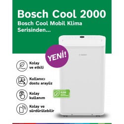 Bosch Cool2000 Portatif Mobil Klima 9000 btu/h