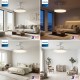 Philips Tynl Lambalı Tavan Vantilatörü 35W Led+32w MotorAçılır Kapanır Pervaneli DC Motor