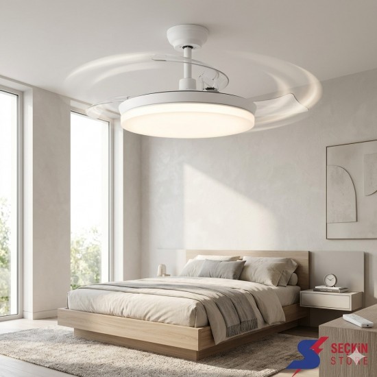Philips Tynl Lambalı Tavan Vantilatörü 35W Led+32w MotorAçılır Kapanır Pervaneli DC Motor