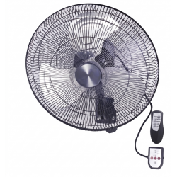 Helios 135W 50 cm Siyah 3 Kanat Kumandalı Sanayi Tipi Duvar Vantilatörü Hs9408