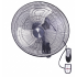 Helios 135W 50 cm Siyah 3 Kanat Kumandalı Sanayi Tipi Duvar Vantilatörü Hs9408